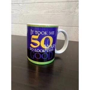 Vintage Russ 50th Birthday Mug - "It Took Me 50 Years To Look This Good"